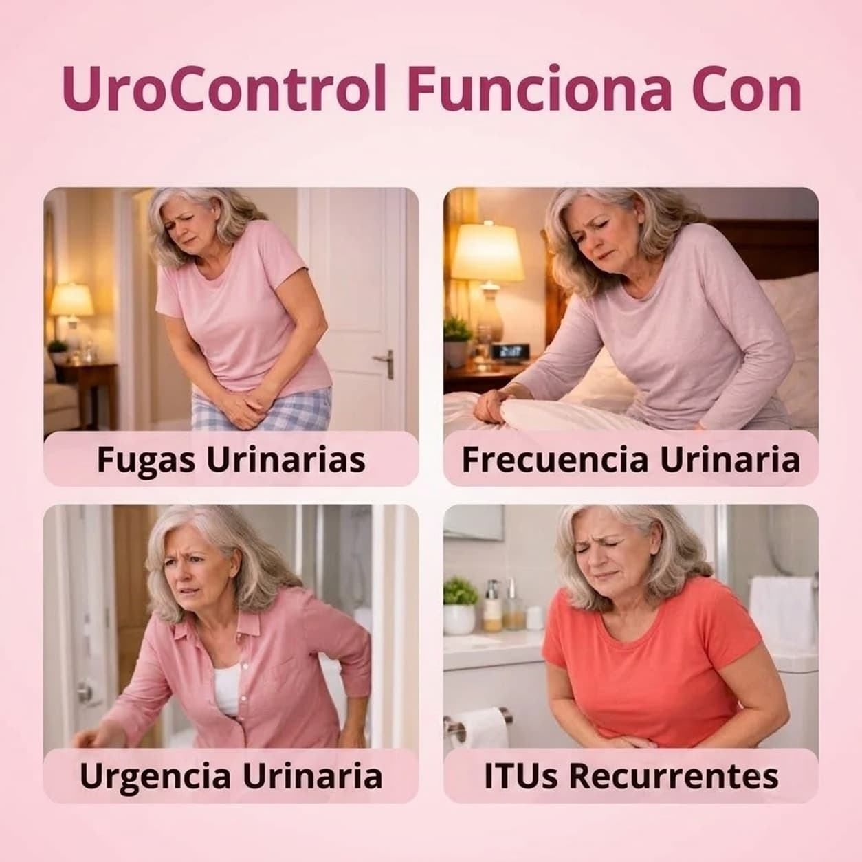 ¿Cansada de vivir pendiente del baño? Recuperá la tranquilidad y disfrutá tu día con más confianza.